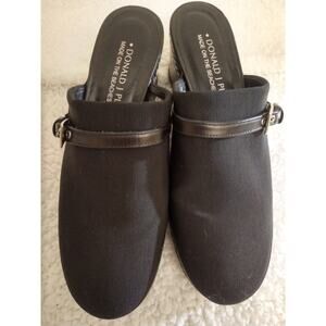 Donald Pliner Black Mules Sz 7.5